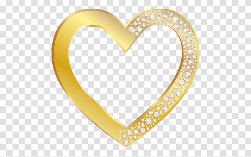 Gold Heart With Diamonds Clip Art Gallery, Tape Transparent Png