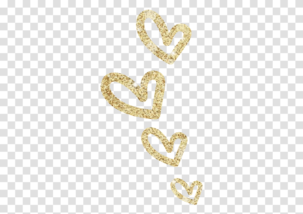 Gold Hearts Clipart Gold Heart, Alphabet, Label, Sweets Transparent Png