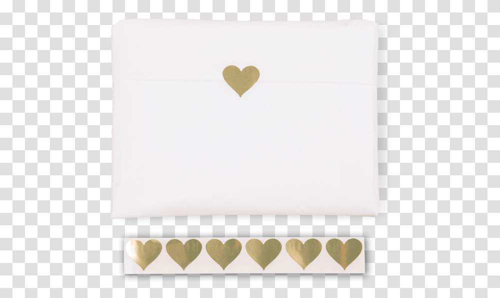 Gold Hearts Label Ribbon Labels & String Envelope, Mail Transparent Png