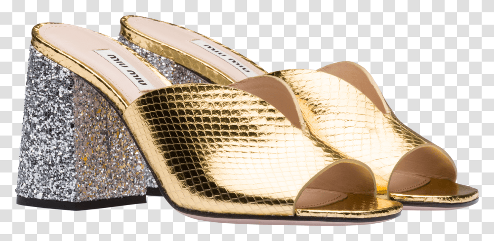 Gold Heels, Apparel, Footwear, Shoe Transparent Png