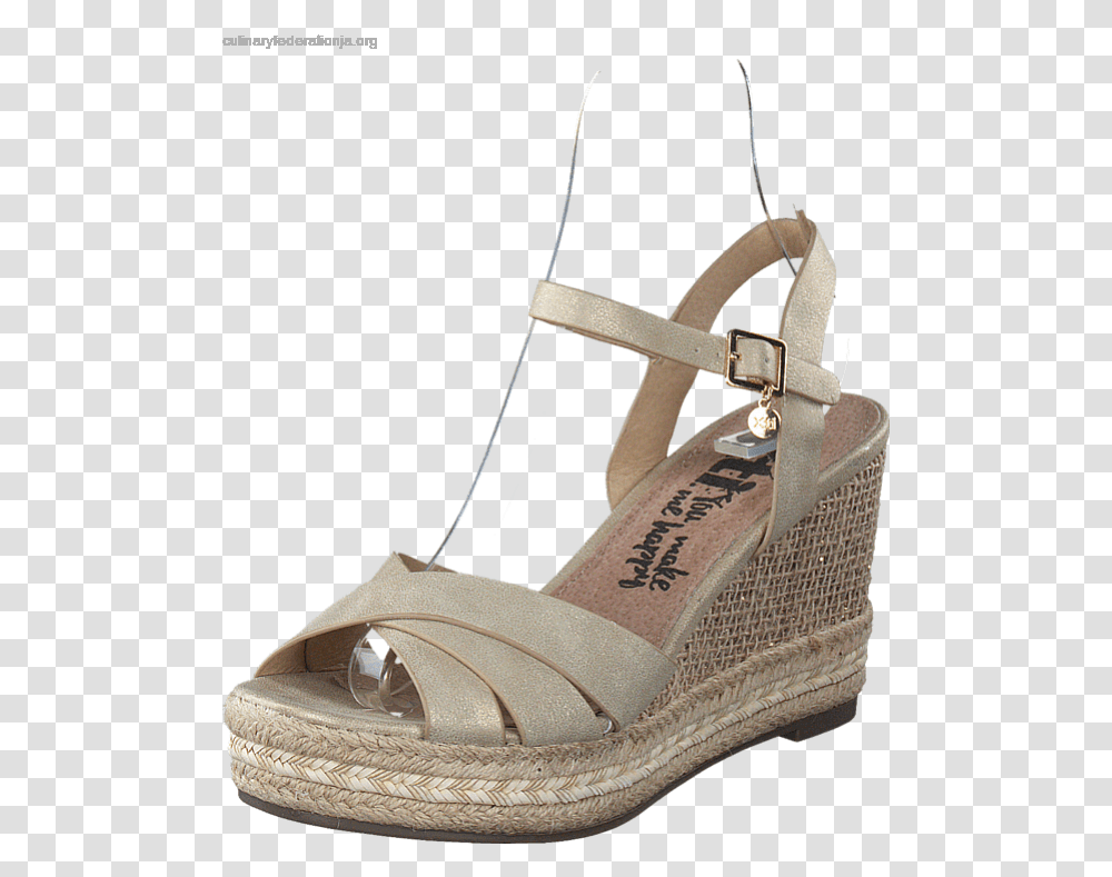 Gold Heels Sandal, Apparel, Footwear, Wedge Transparent Png