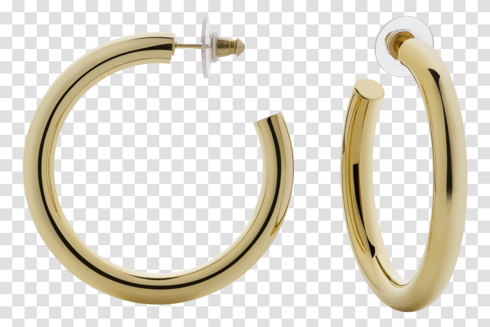 Gold Hoop Earring 6 Image Silver Hoop Earrings, Sink Faucet, Jewelry, Accessories, Accessory Transparent Png
