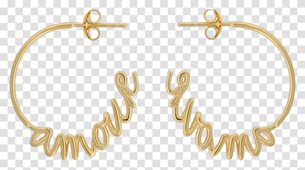 Gold Hoop Earring, Key, Bronze Transparent Png