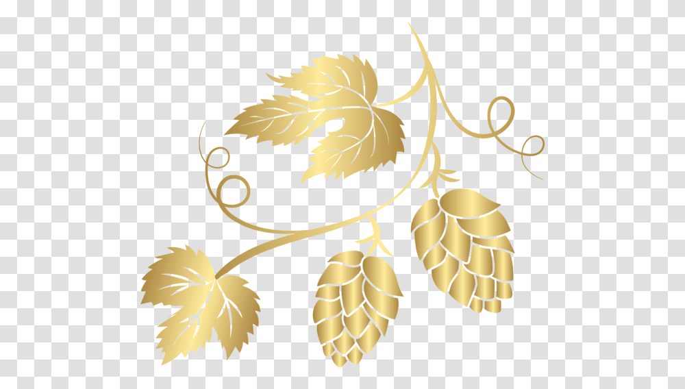 Gold Hop Hops Clipart Background, Leaf, Plant, Tree Transparent Png