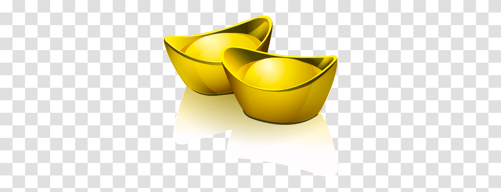 Gold Icon Chinese New Year Vector, Bowl, Mixing Bowl, Soup Bowl, Plant Transparent Png