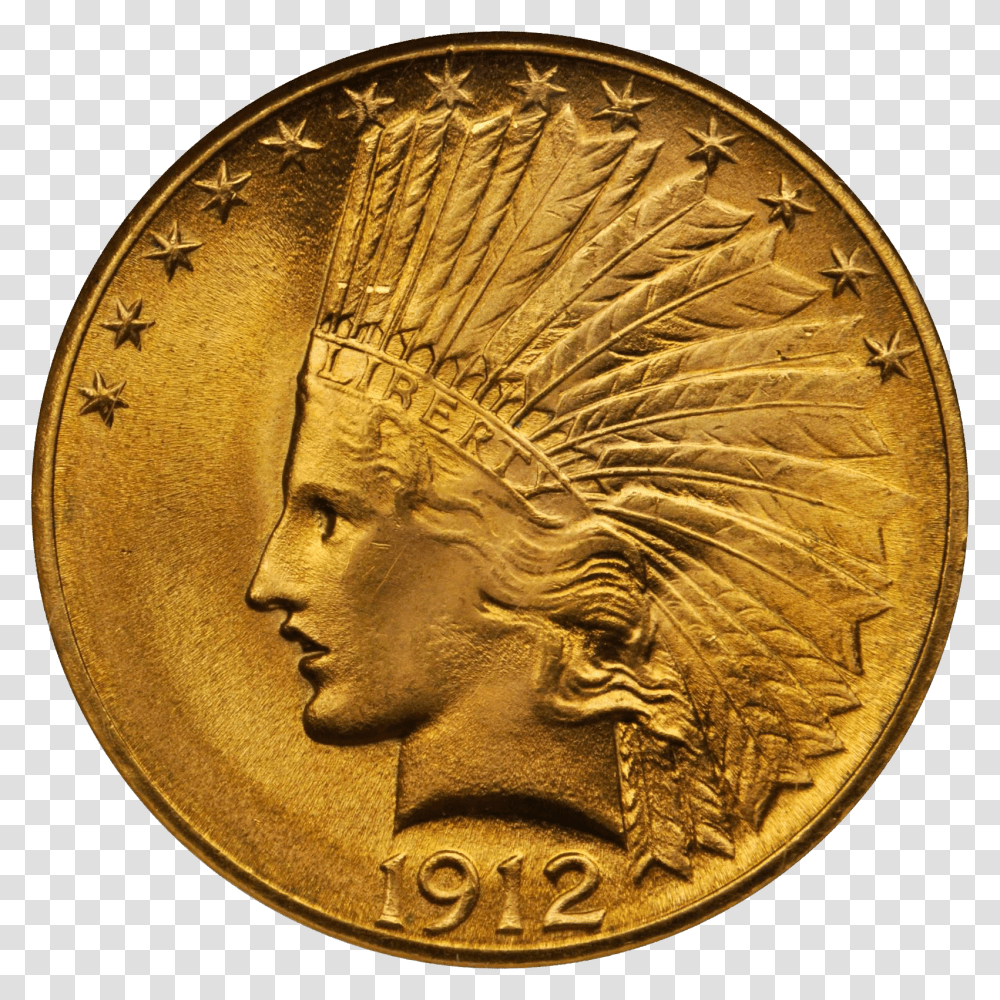 Gold Indian Head Coin, Money, Rug Transparent Png