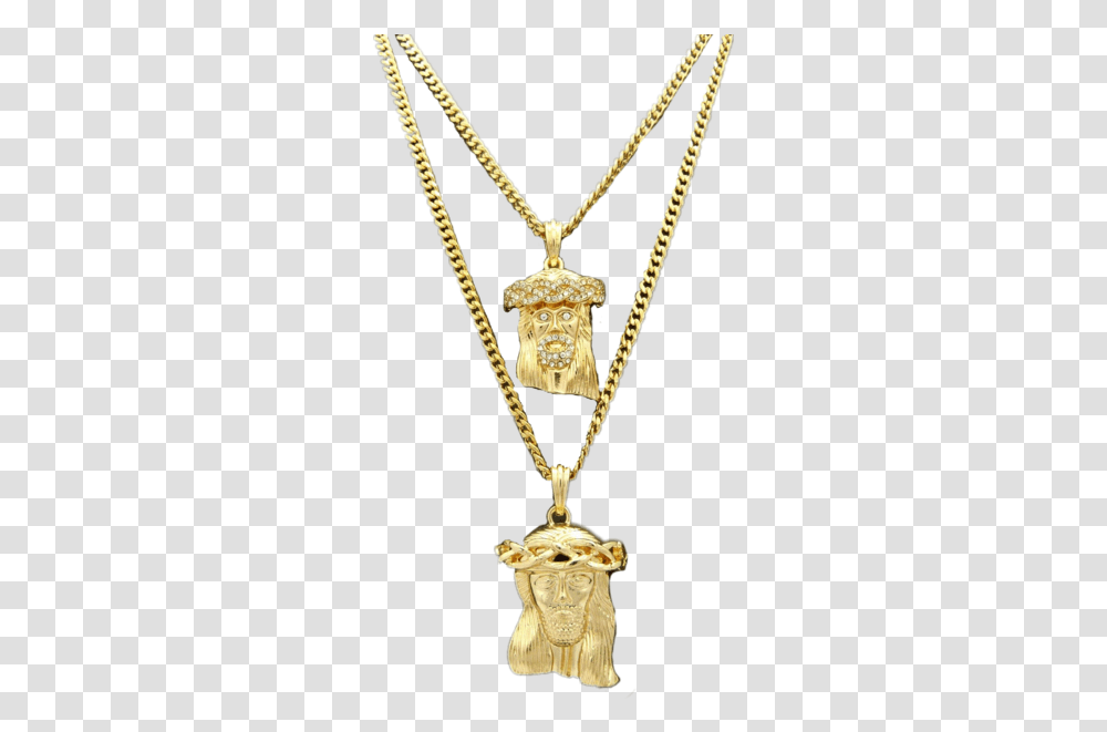 Gold Jesus Pendants Official Psds Gold Jesus Chain, Necklace, Jewelry, Accessories, Accessory Transparent Png