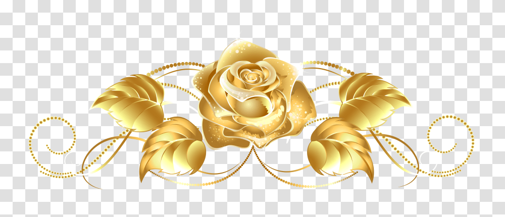 Gold, Jewelry, Rose, Flower, Plant Transparent Png