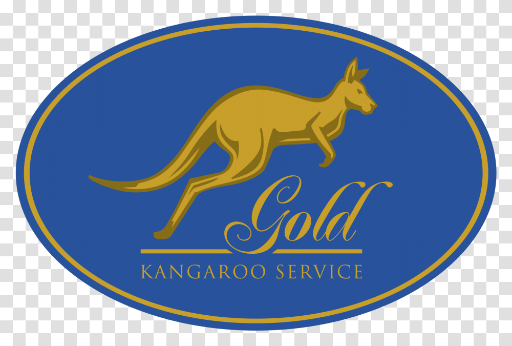 Gold Kangaroo Service Logo & Svg Vector Kangaroo, Mammal, Animal, Wallaby Transparent Png