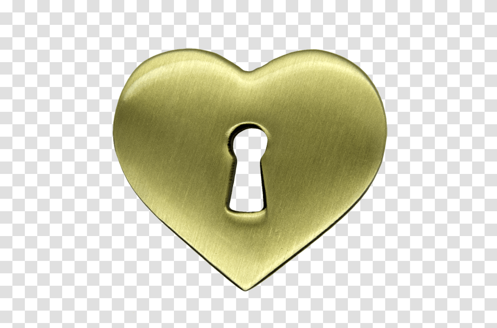 Gold Keyhole Image Heart, Cushion, Hand, Rug, Buckle Transparent Png