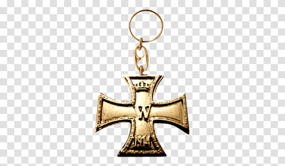 Gold Keys In A Cross Gold Keychain On Gold Keychain On Background, Pendant, Symbol Transparent Png