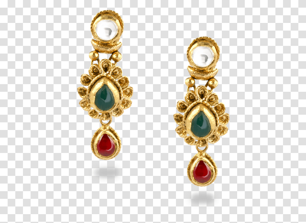 Gold Kundan Earrings Pearl Earrings With A Gold Leaf, Accessories, Accessory, Jewelry Transparent Png