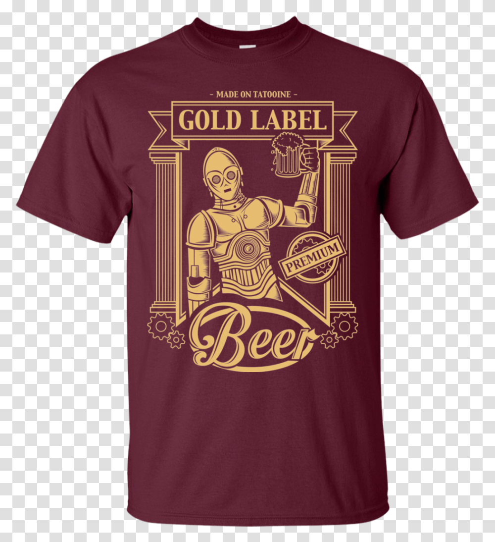Gold Label Beer T Shirt System Shock T Shirt, Apparel, T-Shirt, Sleeve Transparent Png