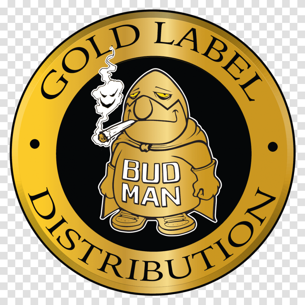 Gold Label Distribution Download, Logo, Trademark, Badge Transparent Png
