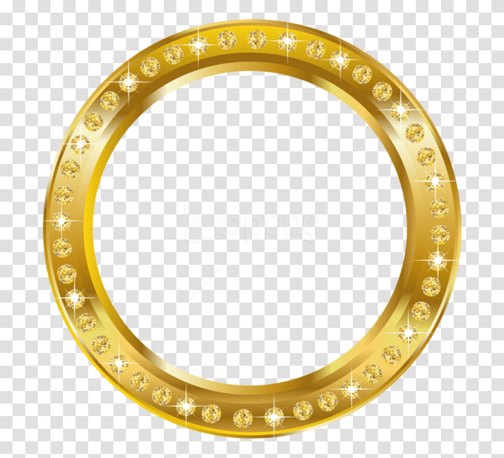 Gold Lace Border Golden Round Frame, Trophy, Gold Medal, Tape Transparent Png