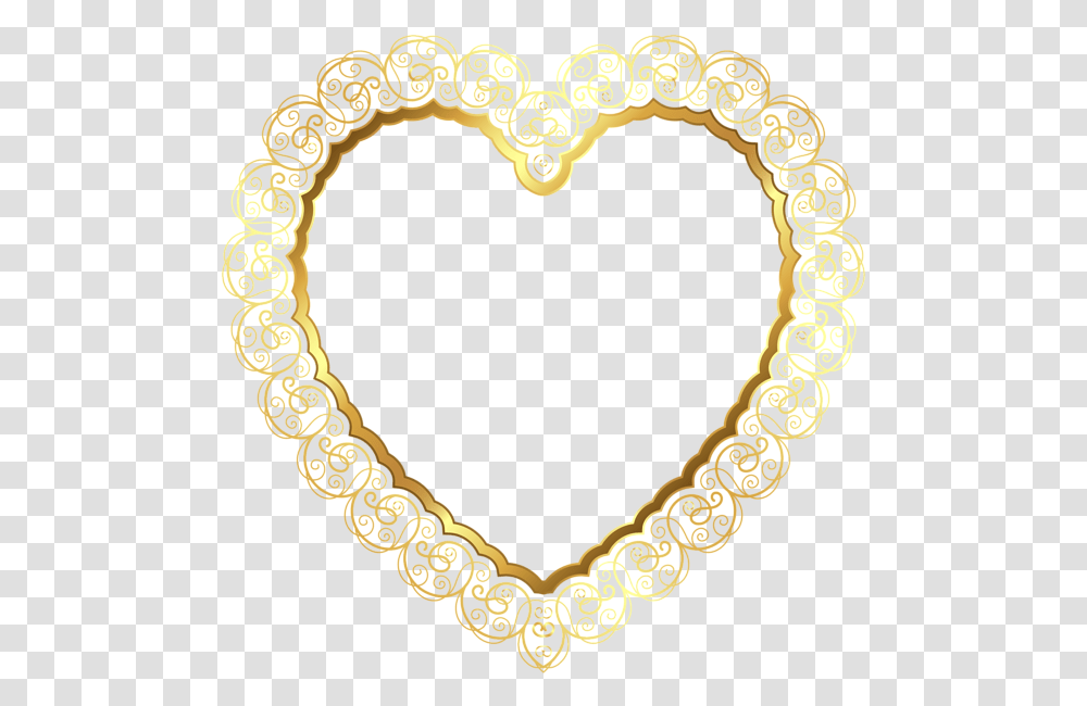Gold Lace Heart Border Decoration Frame Deco Cheater Always A Cheater Quotes, Oval, Bracelet, Jewelry, Accessories Transparent Png