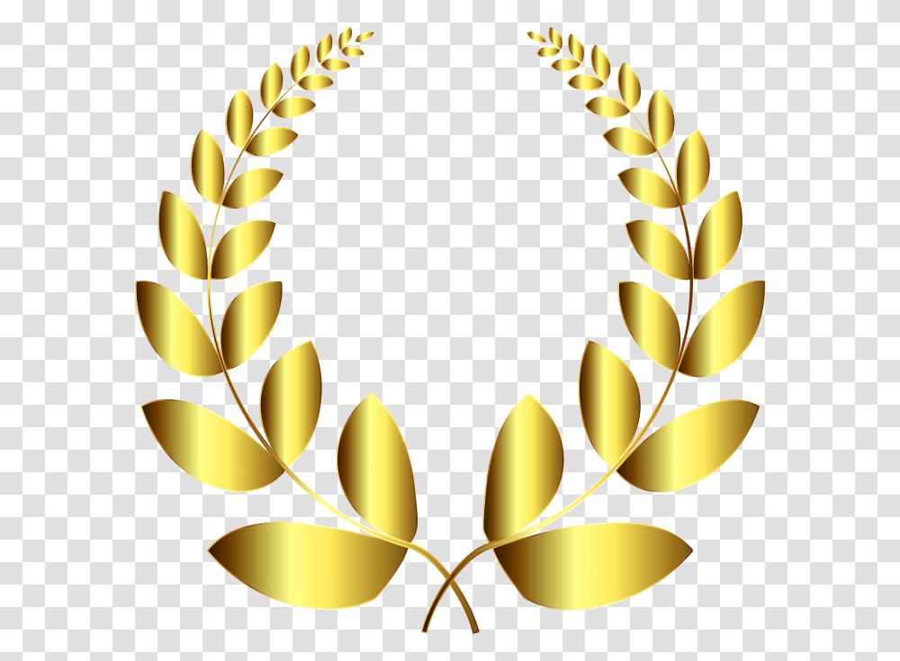 Gold Laurel Wreath Clipart, Pattern, Floral Design, Lamp Transparent Png