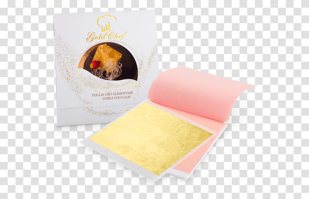 Gold Leaf 80 X Mm 25 Leaves Chef Envelope, Sponge Transparent Png