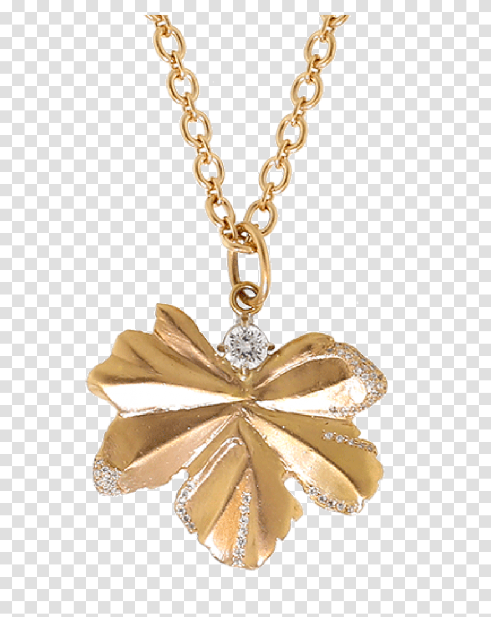 Gold Leaf And Diamond Pendant Marissa Collections, Accessories, Accessory, Jewelry, Necklace Transparent Png