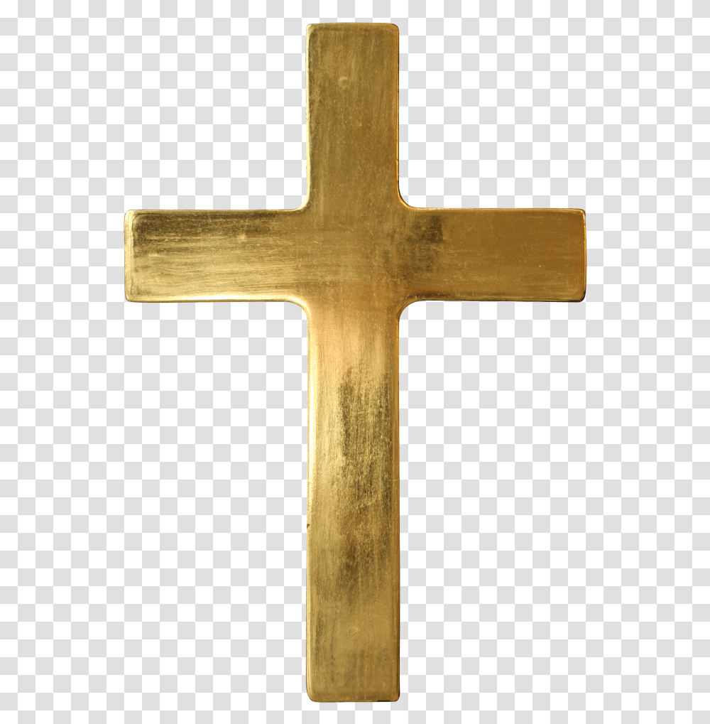 Gold Leaf Cross, Axe, Tool, Crucifix Transparent Png