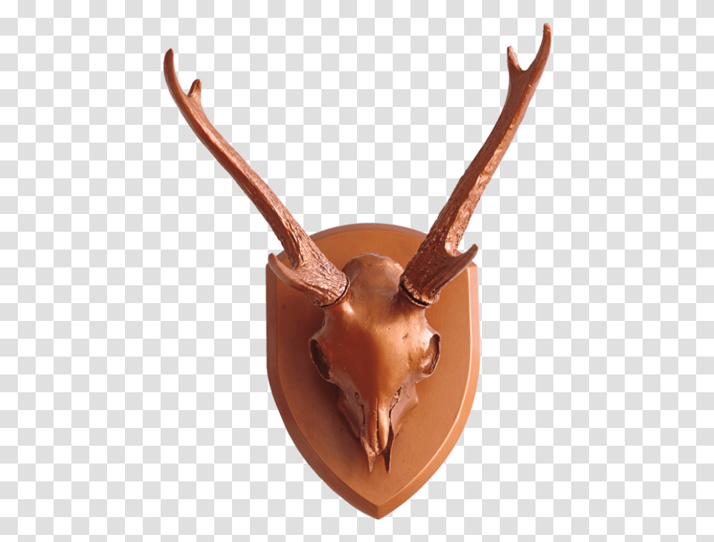 Gold Leaf Design Group Resin Mule Deer Skull With Antlers Reindeer, Food, Chocolate, Dessert, Sweets Transparent Png