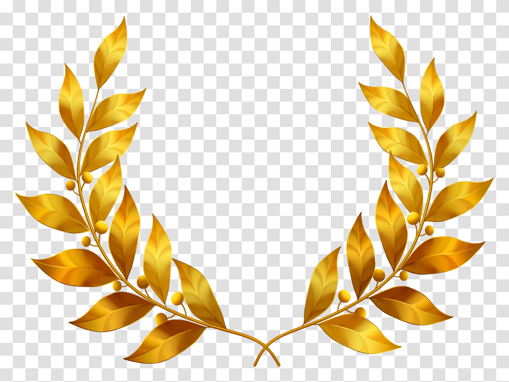 Gold Leaf Frame & Free Framepng Laurel Leaves Transparent Png