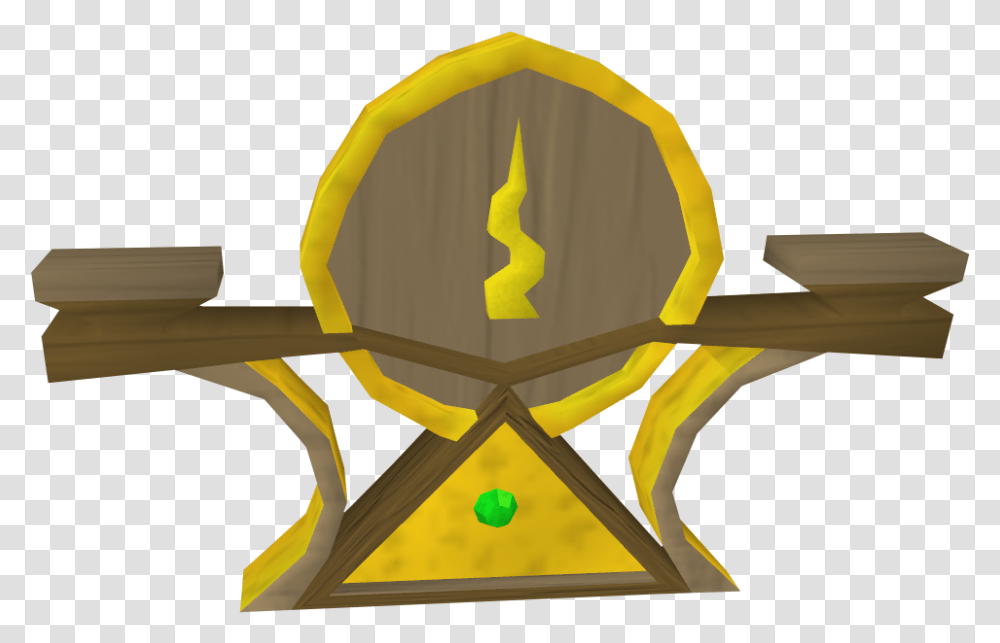 Gold Leaf Guthix Symbol, Chair, Furniture, Hourglass, Text Transparent Png