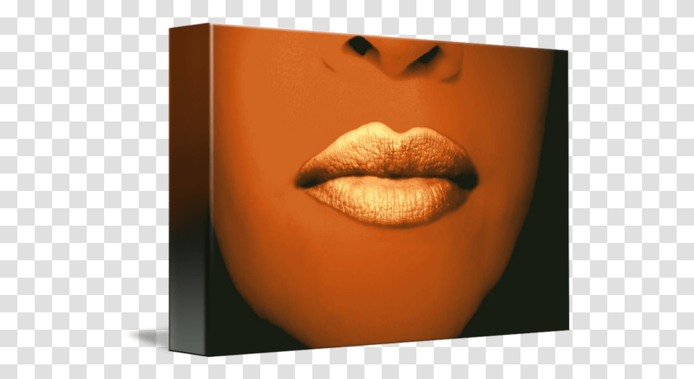 Gold Leaf Lips Couch, Face, Person, Human, Mouth Transparent Png
