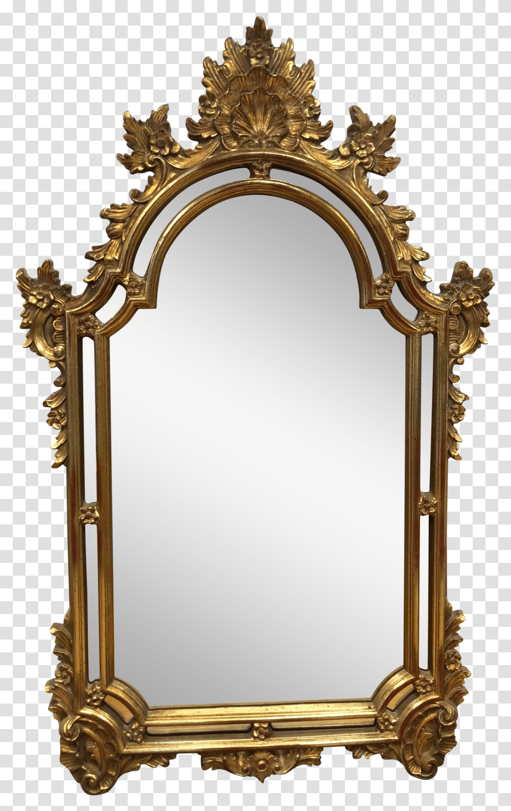 Gold Leaf Wall Mirror Clipart Download Gold Mirror Background Transparent Png