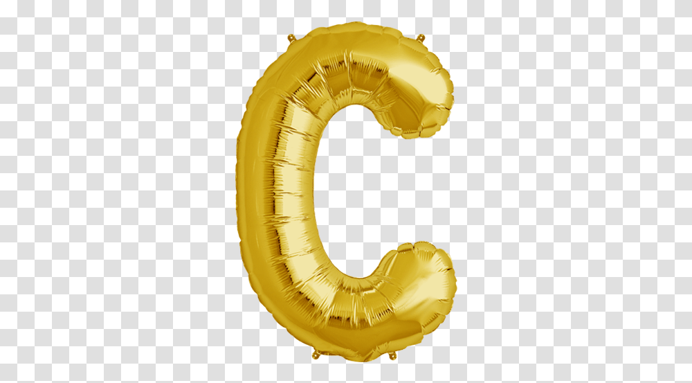 Gold Letter C & Clipart Free Download Ywd Balloon Letters C, Plant, Food, Saxophone, Leisure Activities Transparent Png