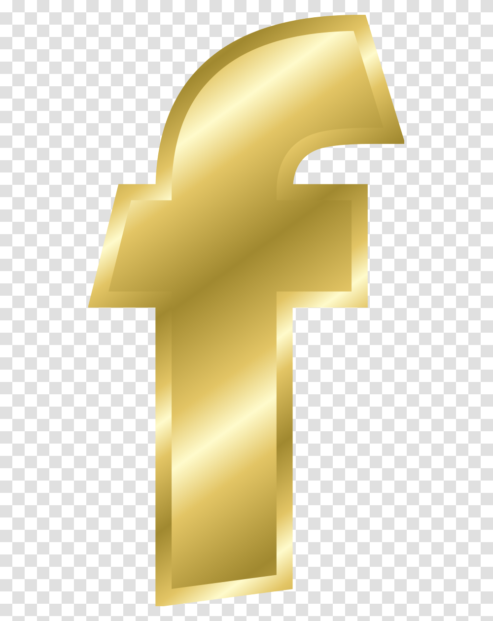 Gold Letter F, Cross, Lamp Transparent Png