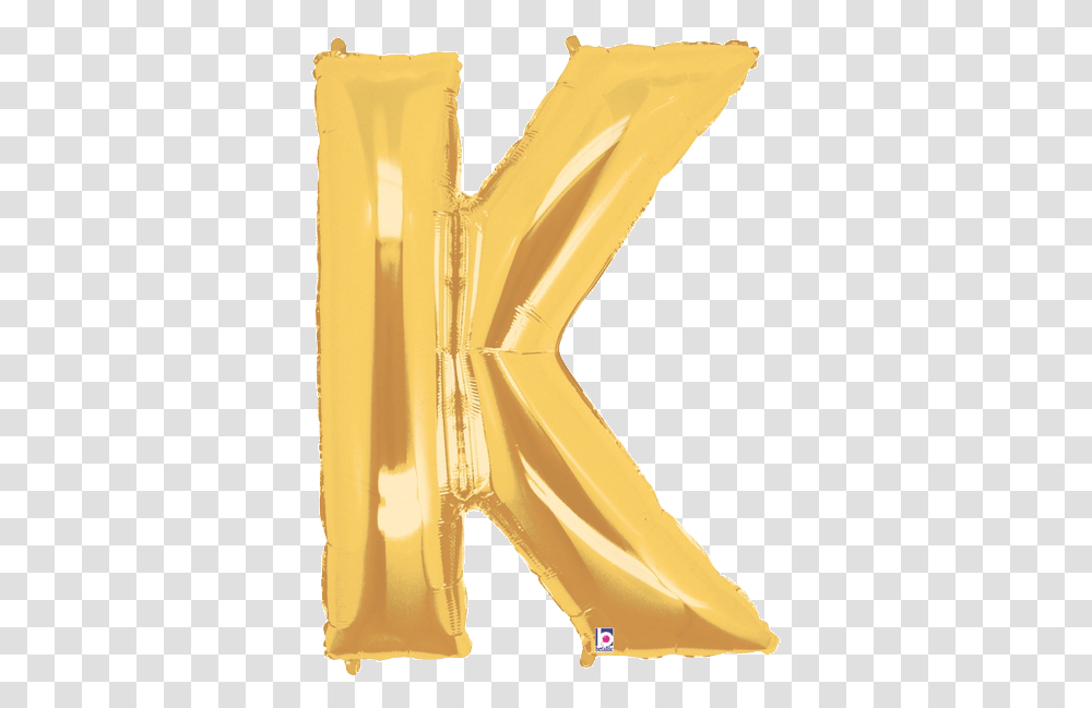 Gold Letter K Foil Balloon Letters Balloons Letters Gold, Sweets, Food, Clothing, Plant Transparent Png