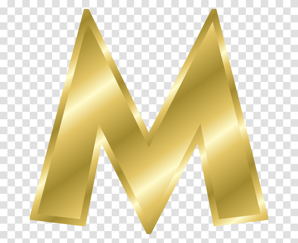 Gold Letter M, Lamp, Logo Transparent Png