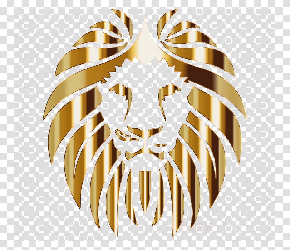 Gold Lion Design Logo, Pattern, Texture, Chandelier, Lamp Transparent Png