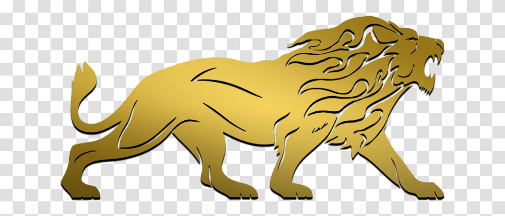Gold Lion Logo Vector, Animal, Mammal, Wildlife, Coyote Transparent Png