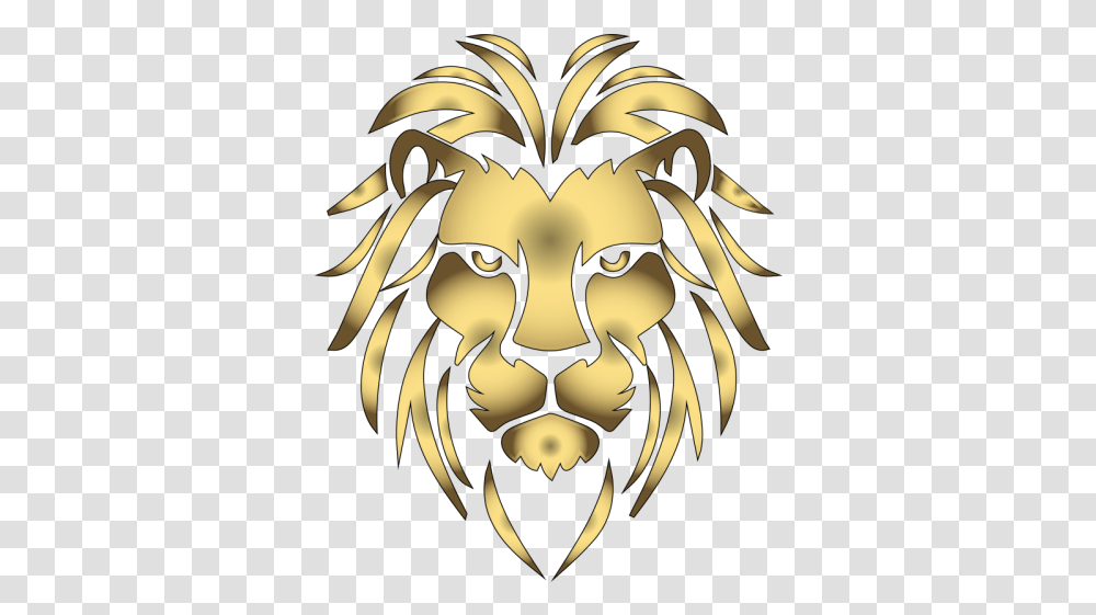Gold Lions Head Lion, Dragon, Emblem, Symbol Transparent Png