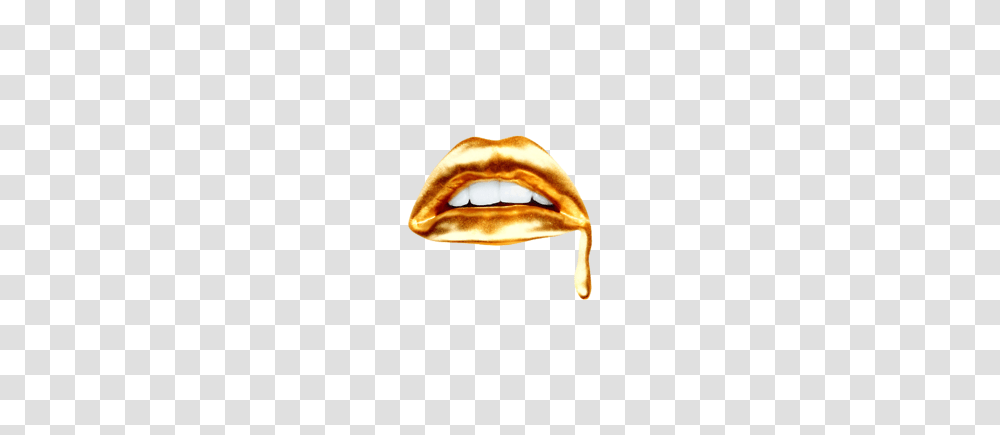 Gold Lips Dripping Metallic Paint Sequin Gold Studs Obsession, Teeth, Mouth, Fungus, Face Transparent Png