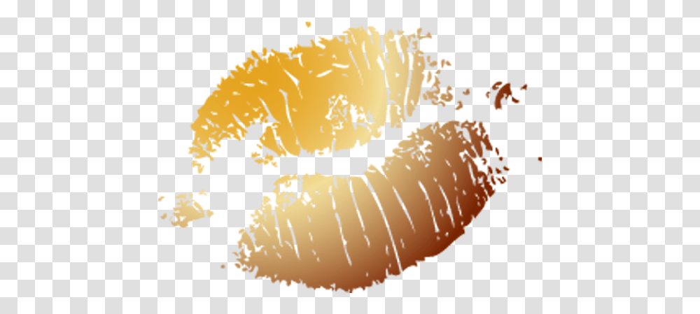 Gold Lips Picture Illustration, Food, Bird, Animal, Plant Transparent Png