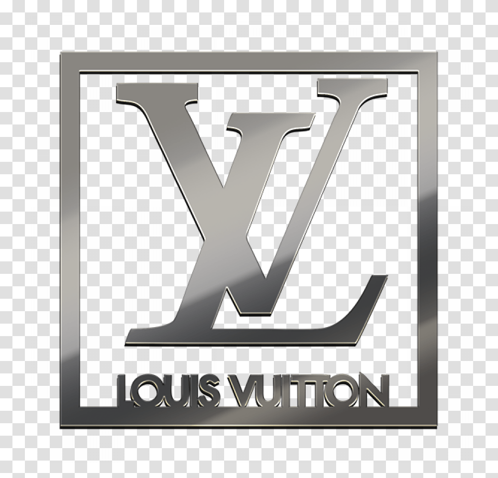 Gold Louis Vuitton Logo, Alphabet, Number Transparent Png