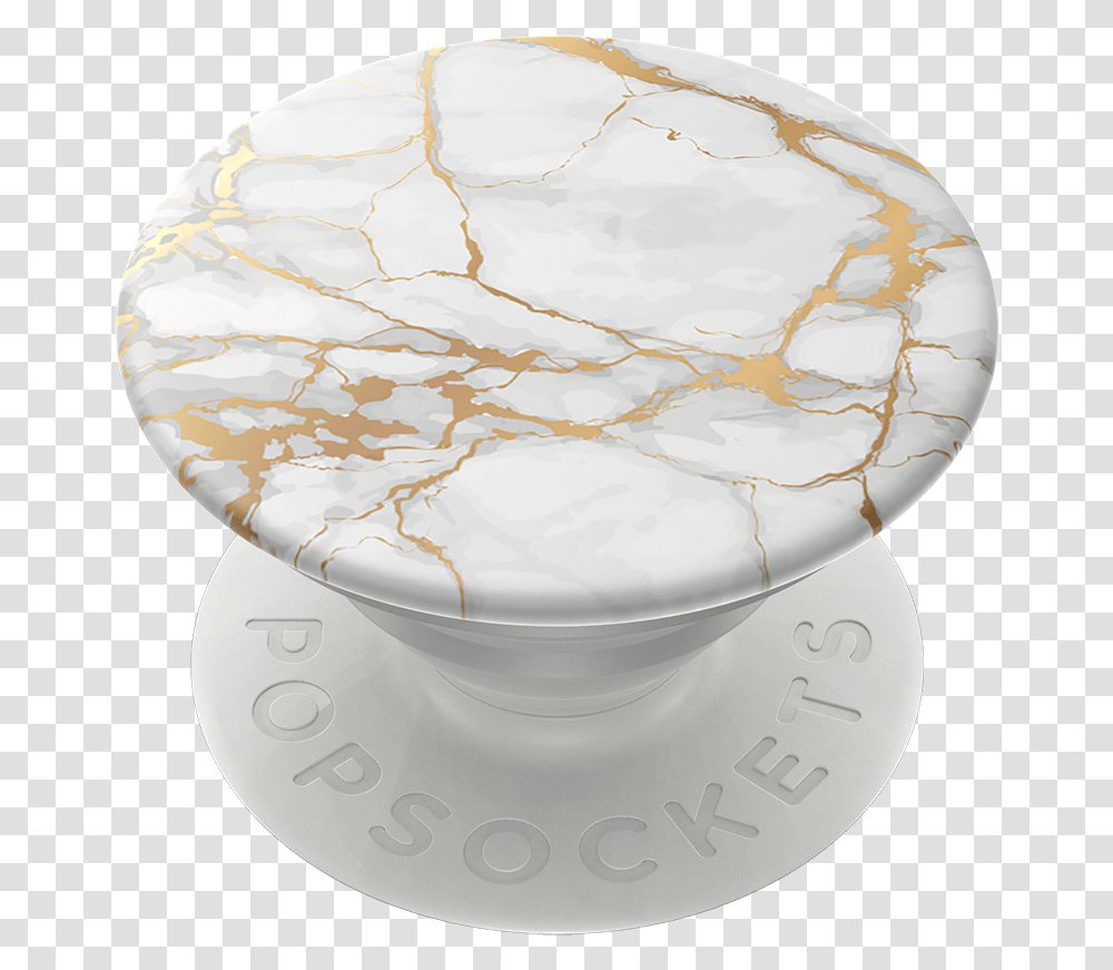 Gold Lutz Marble Popsockets Marble Popsocket, Saucer, Pottery, Jar, Table Transparent Png