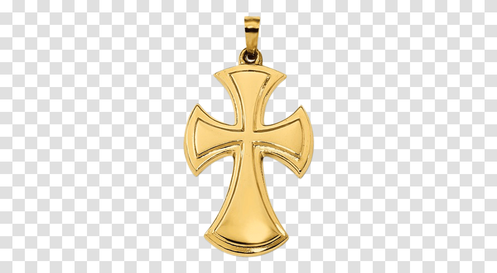Gold Maltese Cross Pendant Locket, Sink Faucet, Crucifix, Trophy Transparent Png