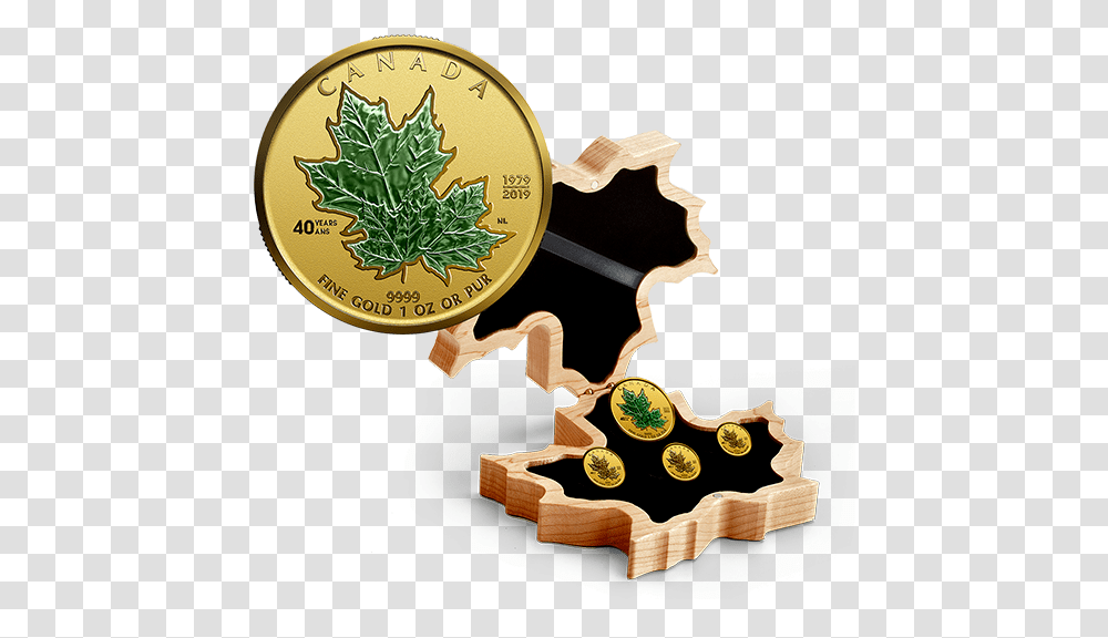 Gold Maple Leaf Set 2020, Money, Coin Transparent Png