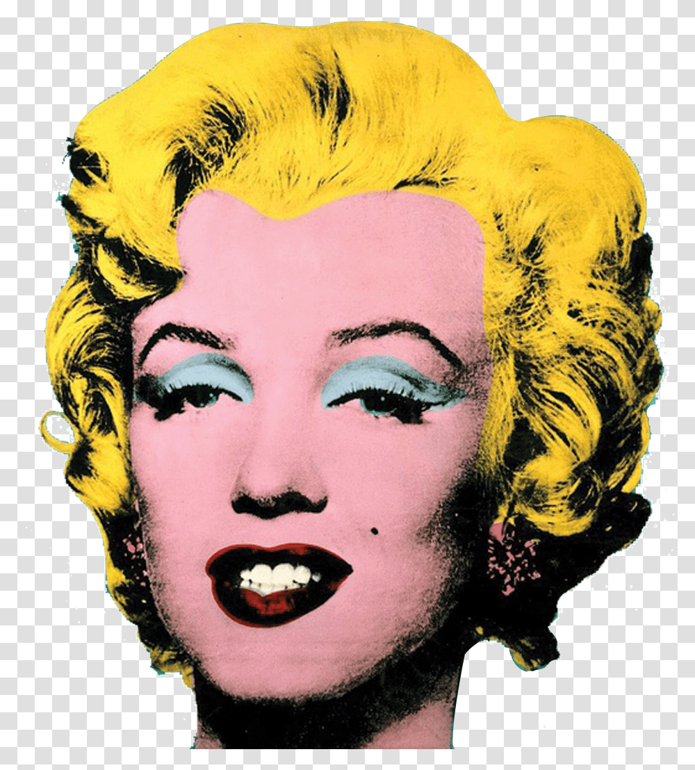 Gold Marilyn Monroe The Andy Warhol Museum Campbell Marilyn Monroe Pop Art, Modern Art, Tiger, Wildlife, Mammal Transparent Png