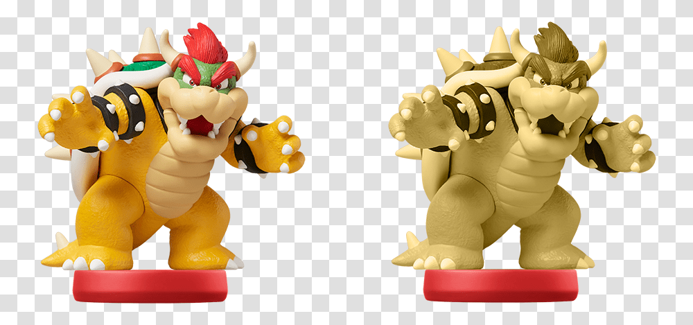 Gold Mario Amiibo Graphic Black And White Bowser Mario, Toy, Figurine, Sweets, Food Transparent Png