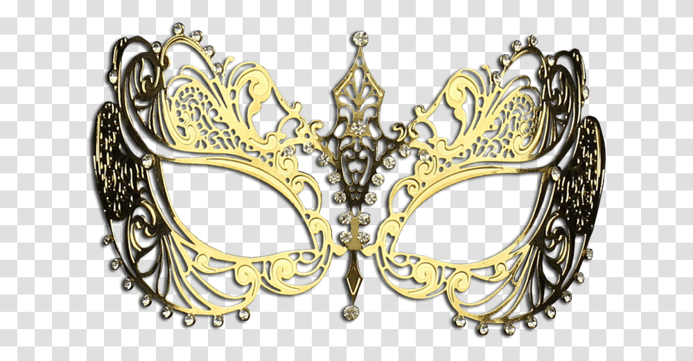 Gold Masquerade Mask 2 Image Gold Masquerade Mask, Chandelier, Lamp, Floral Design, Pattern Transparent Png