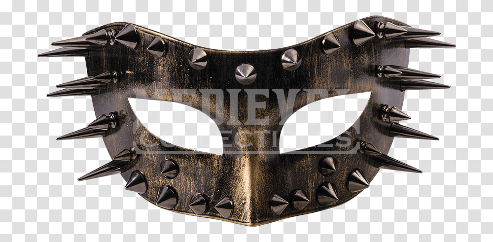 Gold Masquerade Mask Male Masquerade Masks Designs Mask, Gun, Weapon, Weaponry, Bronze Transparent Png