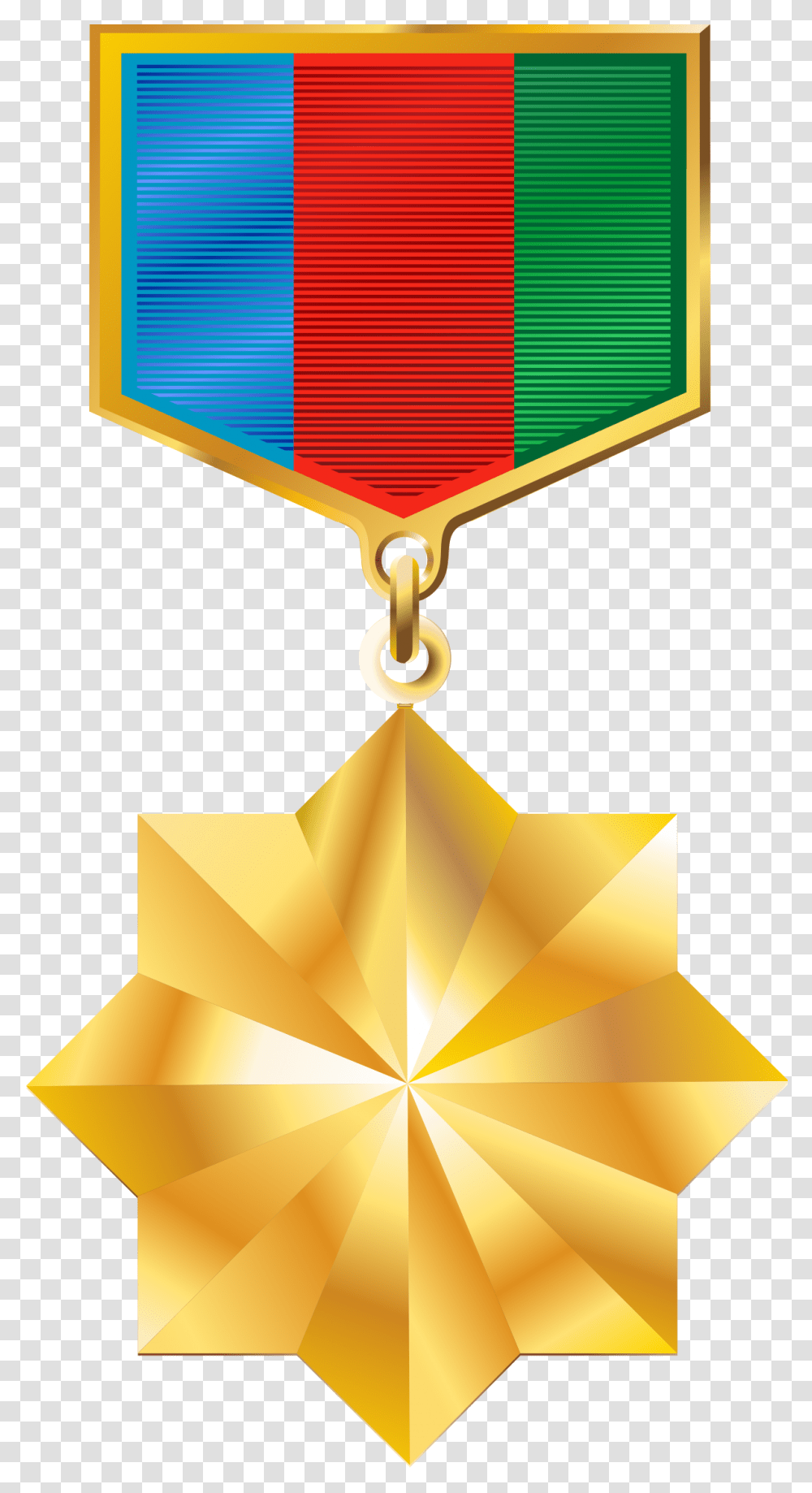 Gold Medal Clipart Hero Of Azerbaijan, Lamp, Trophy Transparent Png