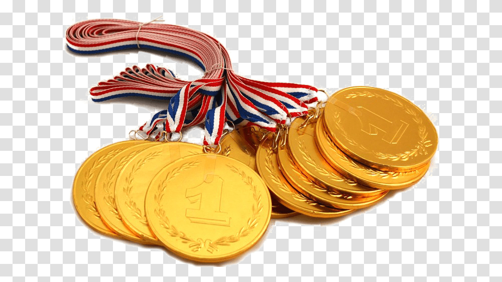 Gold Medal Gold Medals, Coin, Money, Trophy Transparent Png
