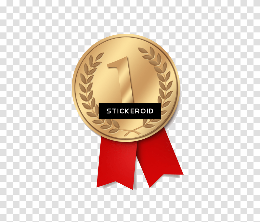 Gold Medal High Quality First Place Medal, Tape, Trophy Transparent Png