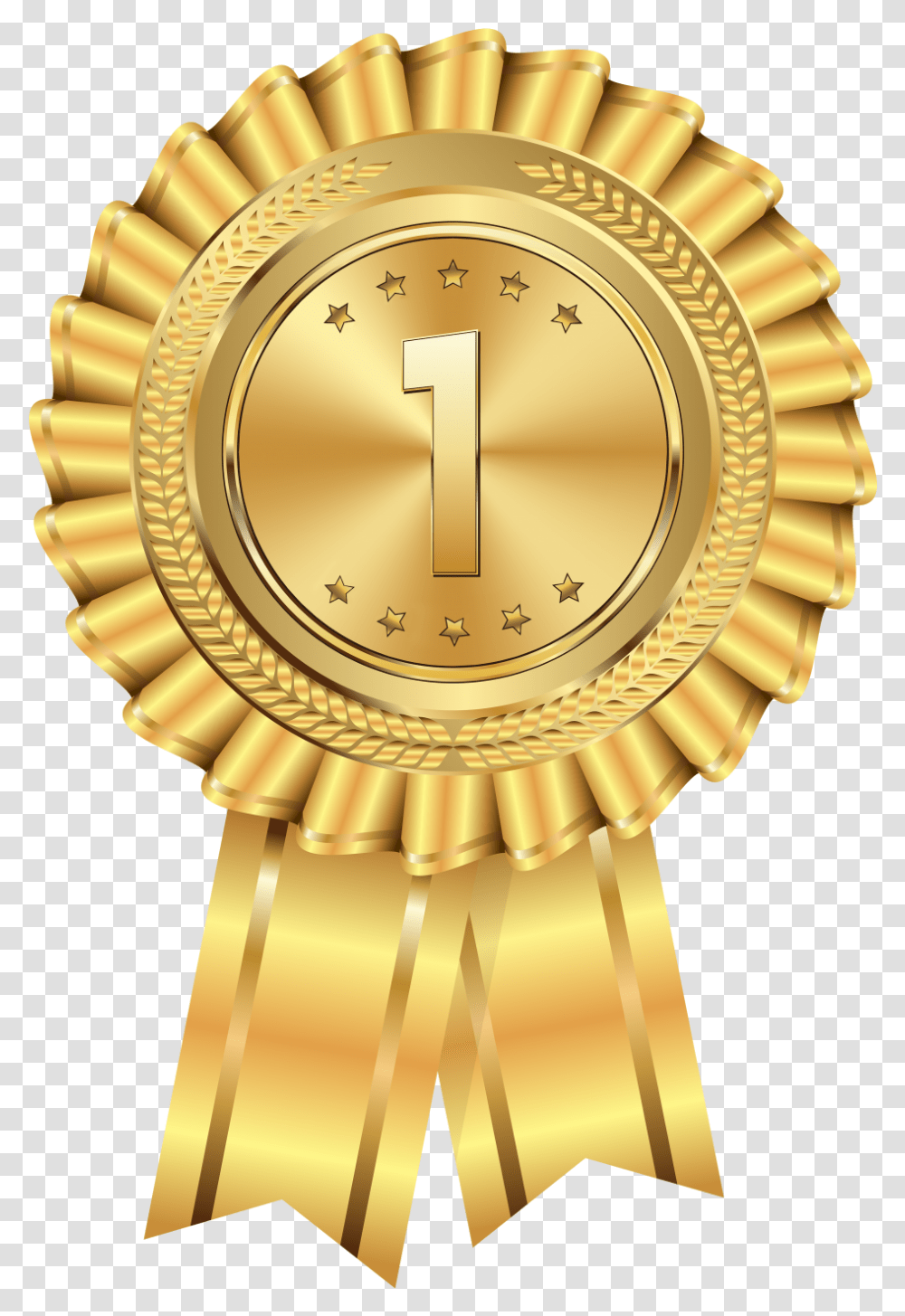 Gold Medal Image Purepng Free Cc0 Gold Award Ribbon, Lamp, Wristwatch, Trophy Transparent Png